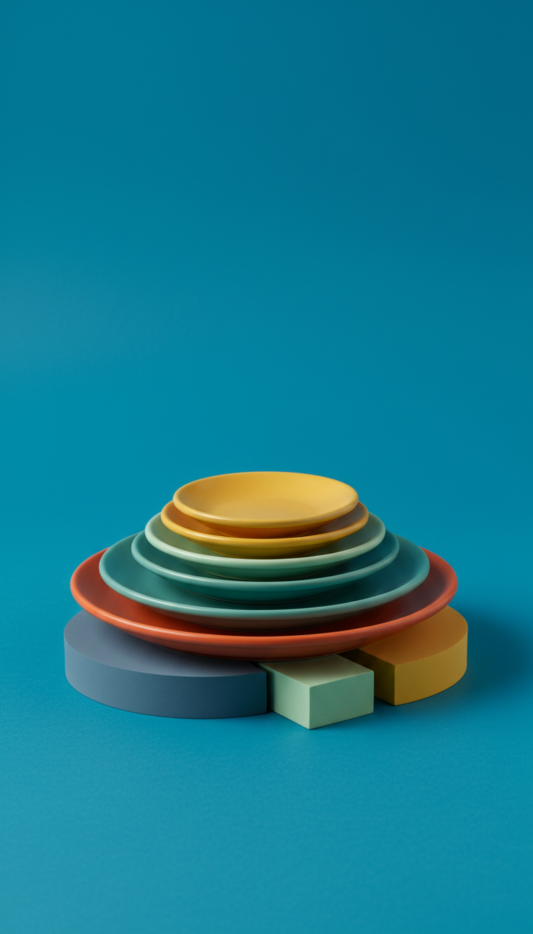 Stackable Stoneware Dinner Plates