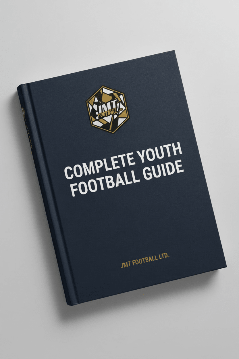 COMPLETE YOUTH FOOTBALL GUIDE - JMT FOOTBALL LTD.Book cover - studio