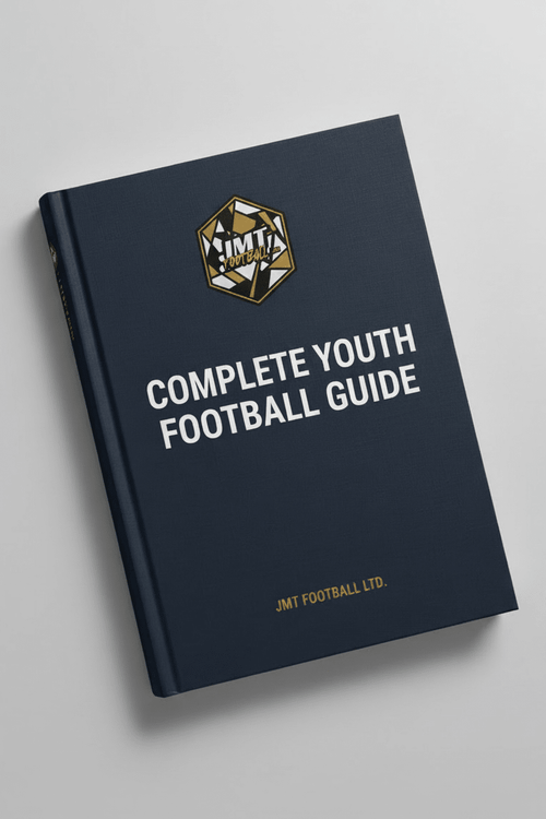 COMPLETE YOUTH FOOTBALL GUIDE - JMT FOOTBALL LTD.Book cover - studio